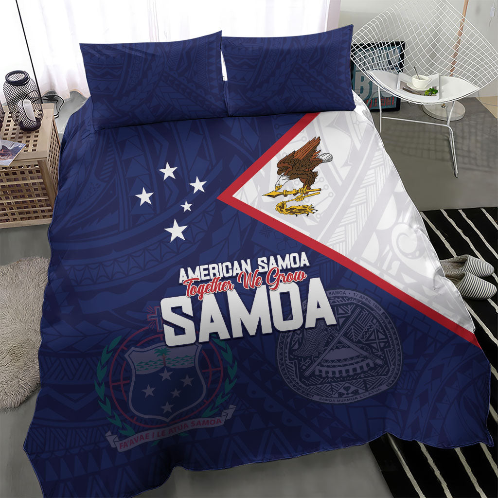 American Samoa And Samoa Bedding Set Together We Grow