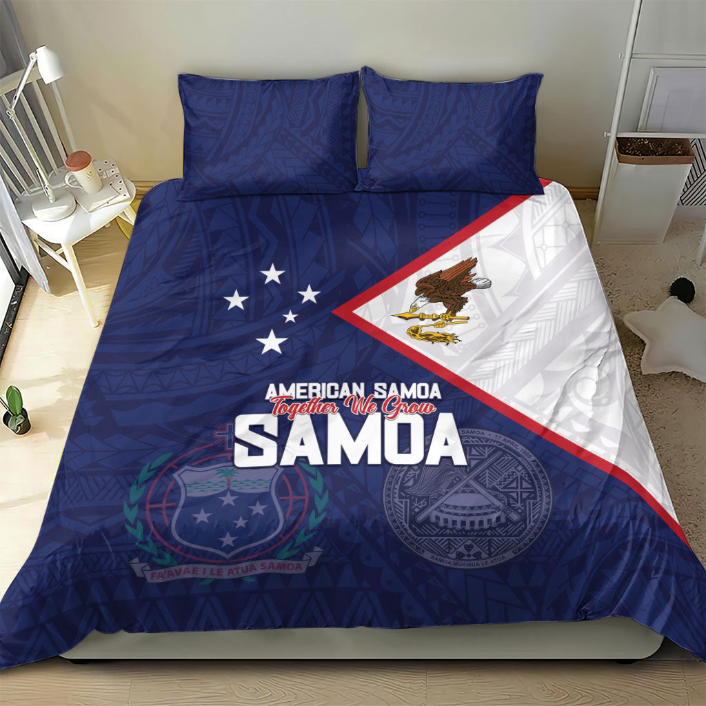 American Samoa And Samoa Bedding Set Together We Grow