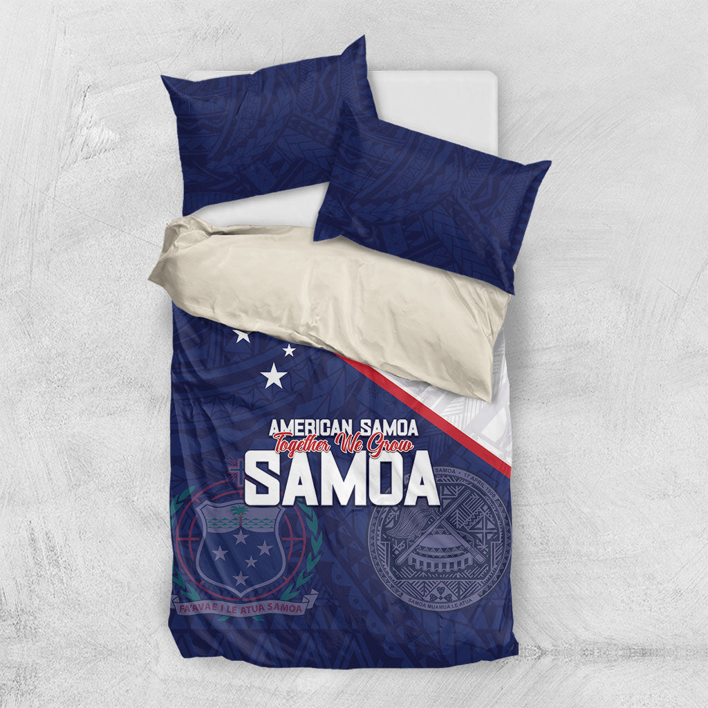 American Samoa And Samoa Bedding Set Together We Grow