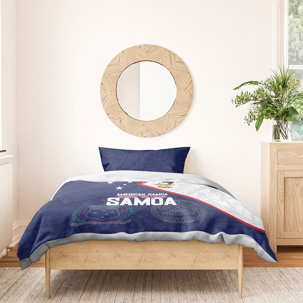American Samoa And Samoa Bedding Set Together We Grow