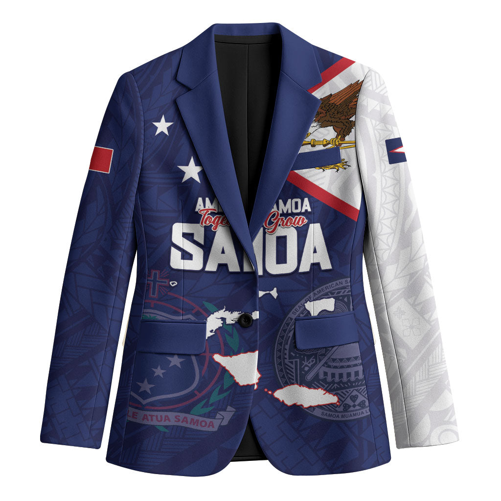 Personalized American Samoa And Samoa Blazer Together We Grow