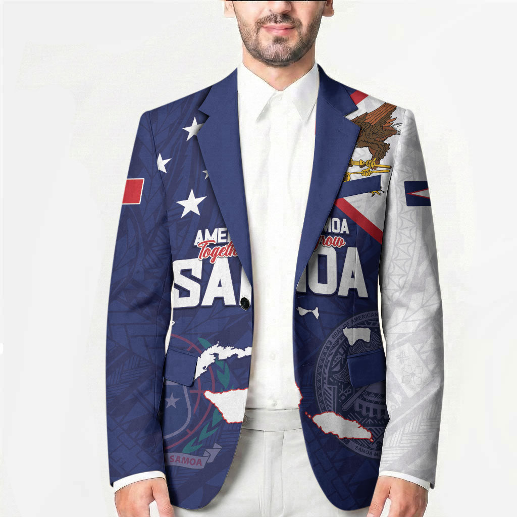 Personalized American Samoa And Samoa Blazer Together We Grow