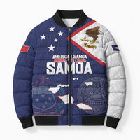 Personalized American Samoa And Samoa Bomber Puffer Jacket Together We Grow