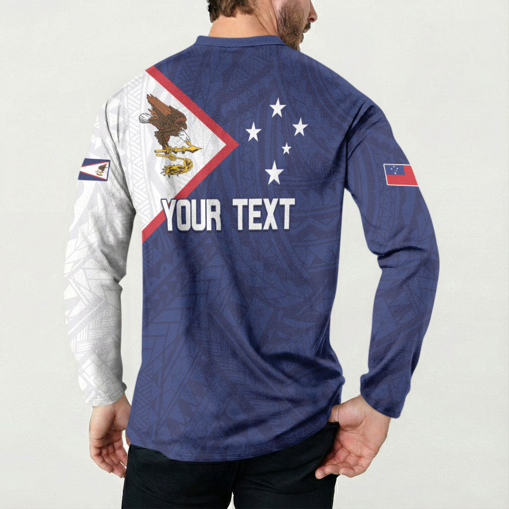 Personalized American Samoa And Samoa Button Sweatshirt Together We Grow
