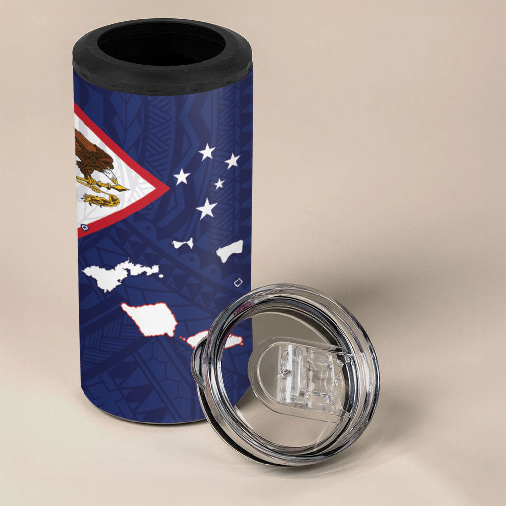 American Samoa And Samoa 4 in 1 Can Cooler Tumbler Together We Grow