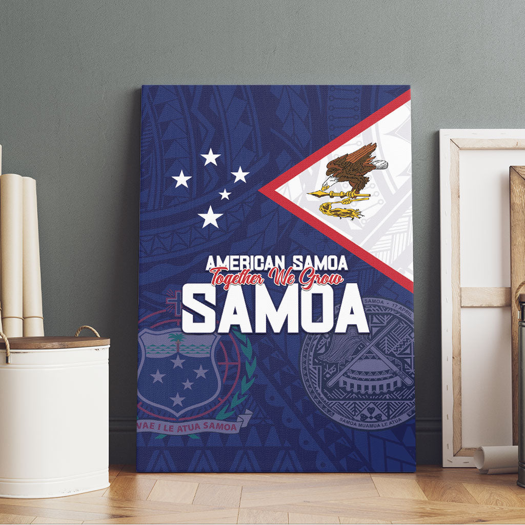 American Samoa And Samoa Canvas Wall Art Together We Grow