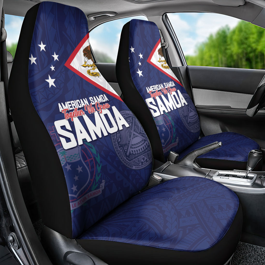 American Samoa And Samoa Car Seat Cover Together We Grow