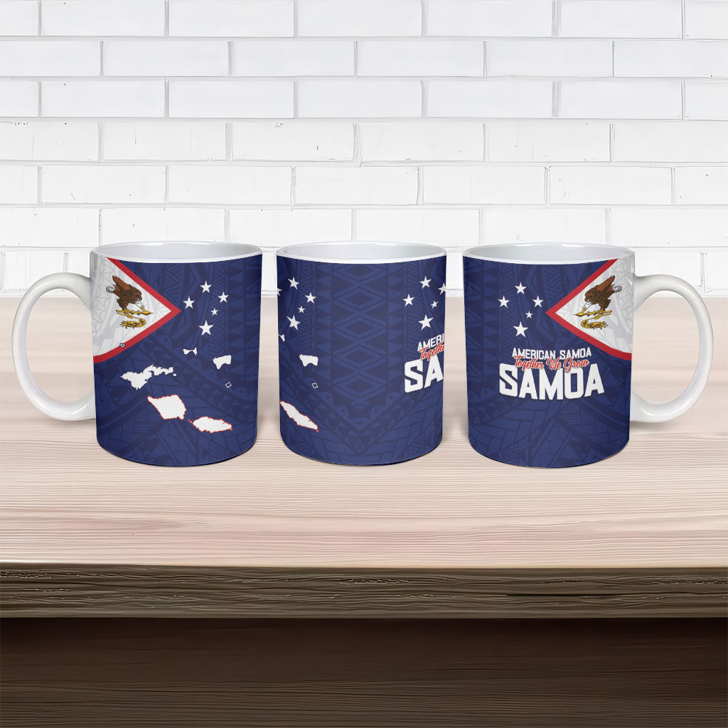 American Samoa And Samoa Ceramic Mug Together We Grow