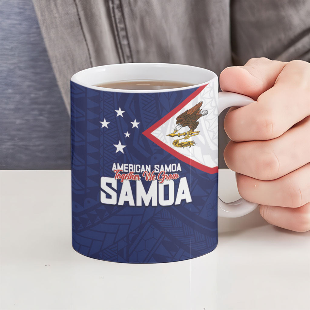 American Samoa And Samoa Ceramic Mug Together We Grow