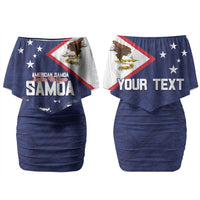 Personalized American Samoa And Samoa Couples Matching Off Shoulder Short Dress and Long Sleeve Button Shirt Together We Grow
