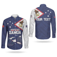 Personalized American Samoa And Samoa Couples Matching Puletasi and Long Sleeve Button Shirt Together We Grow