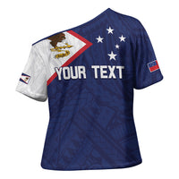 Personalized American Samoa And Samoa Cross Shoulder Shirt Together We Grow