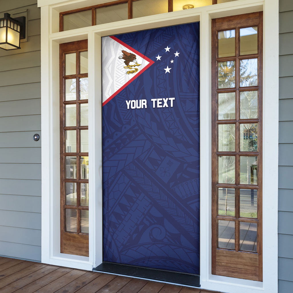 Personalized American Samoa And Samoa Door Cover Together We Grow