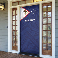 Personalized American Samoa And Samoa Door Cover Together We Grow