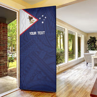 Personalized American Samoa And Samoa Door Cover Together We Grow