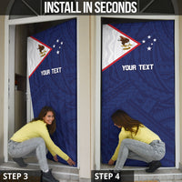 Personalized American Samoa And Samoa Door Cover Together We Grow