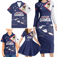 Personalized American Samoa And Samoa Family Matching Long Sleeve Bodycon Dress and Hawaiian Shirt Together We Grow