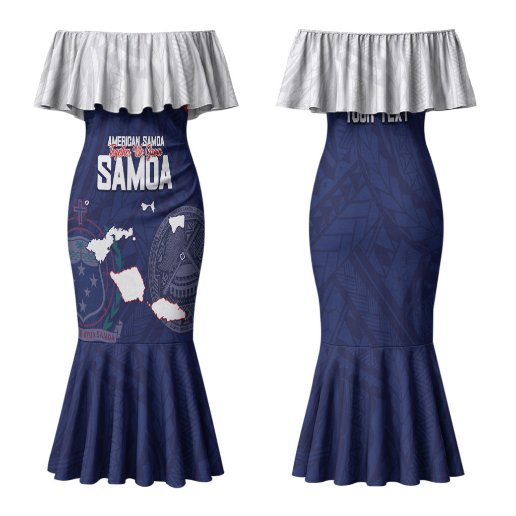 Personalized American Samoa And Samoa Family Matching Mermaid Dress and Hawaiian Shirt Together We Grow