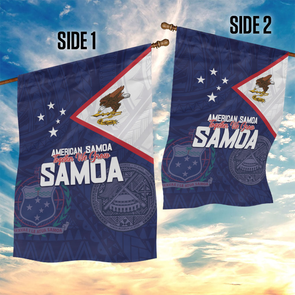 American Samoa And Samoa Garden Flag Together We Grow