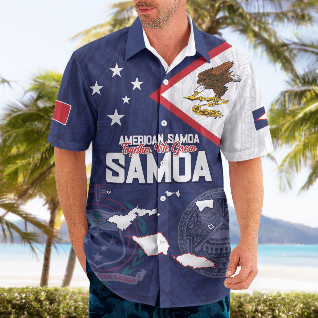Personalized American Samoa And Samoa Hawaiian Shirt Together We Grow