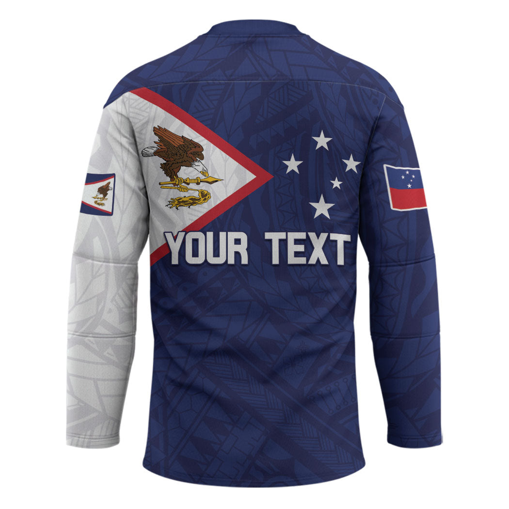 Personalized American Samoa And Samoa Hockey Jersey Together We Grow