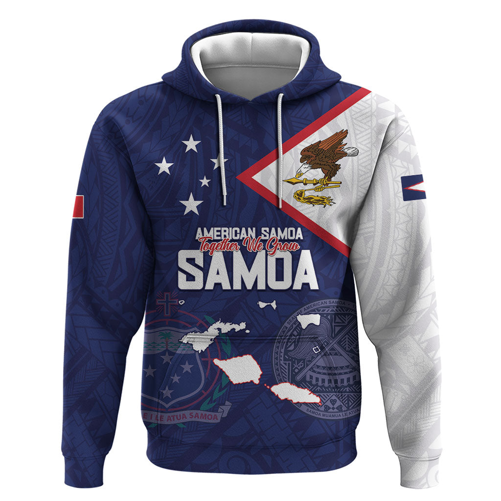 Personalized American Samoa And Samoa Hoodie Together We Grow
