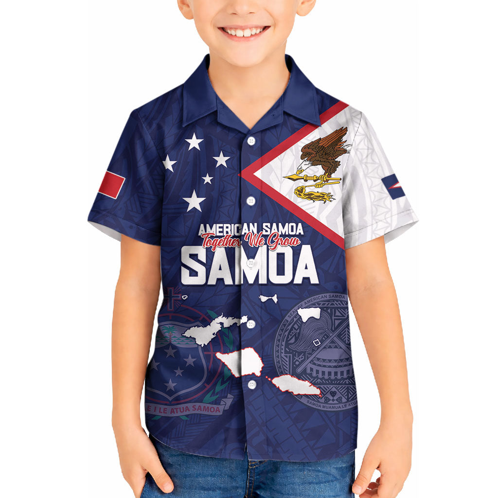 Personalized American Samoa And Samoa Kid Hawaiian Shirt Together We Grow