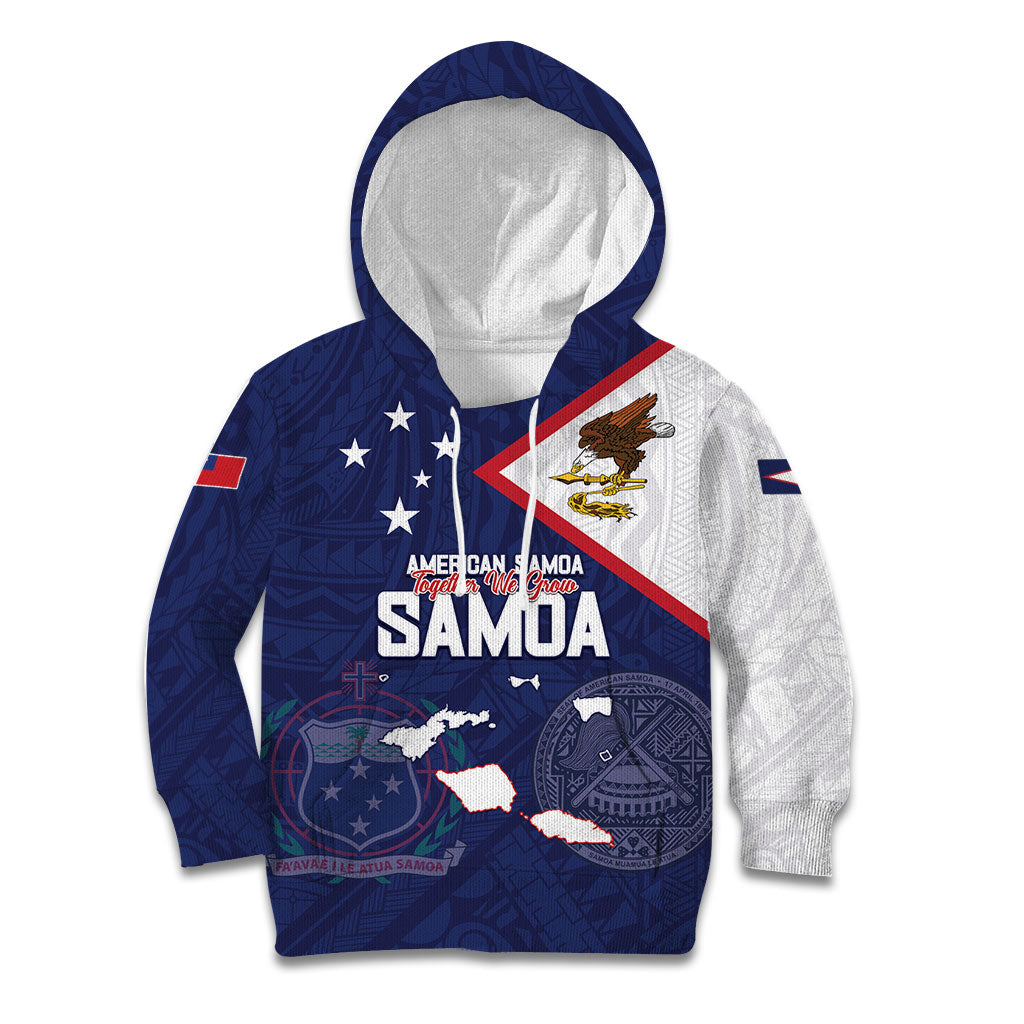 Personalized American Samoa And Samoa Kid Hoodie Together We Grow