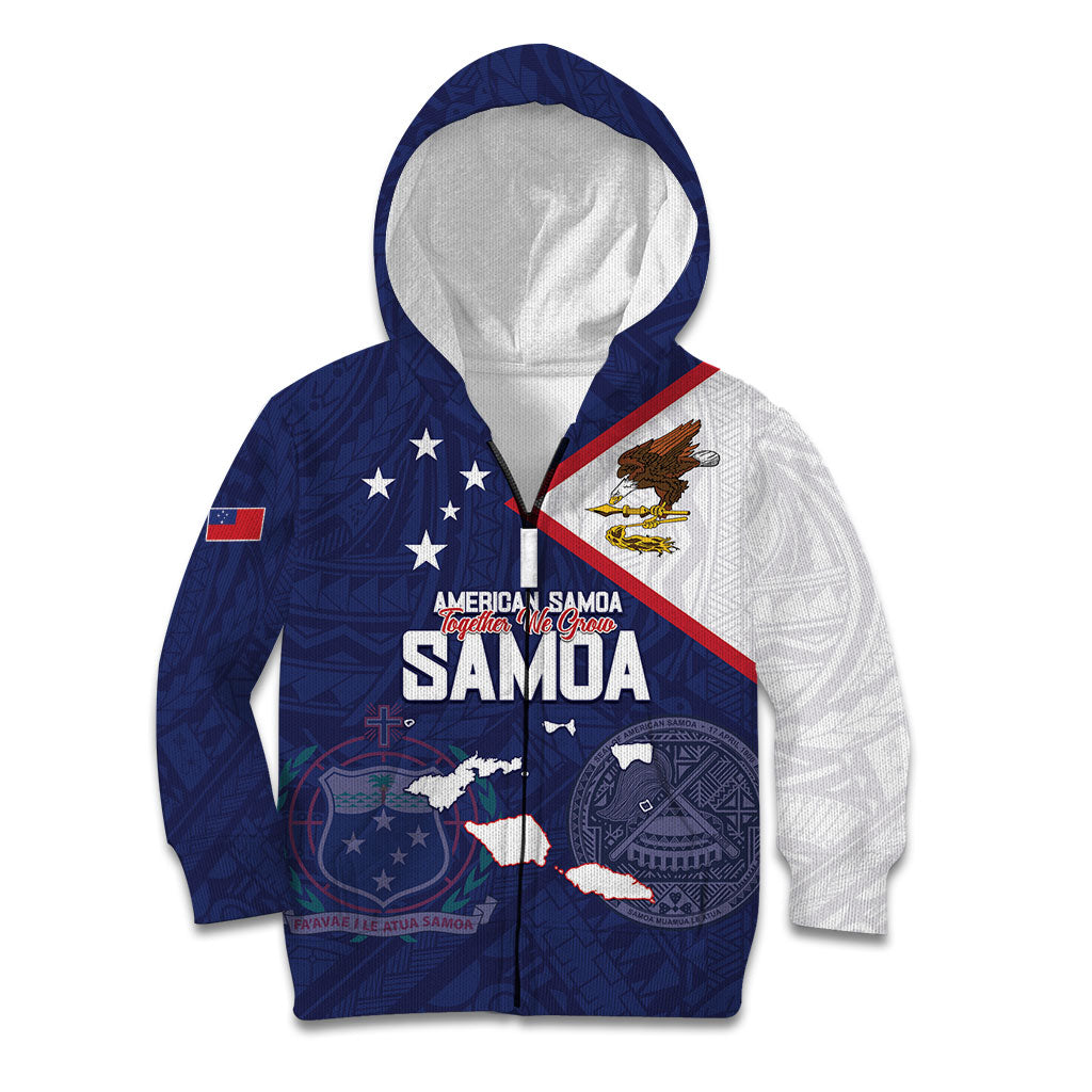 Personalized American Samoa And Samoa Kid Hoodie Together We Grow