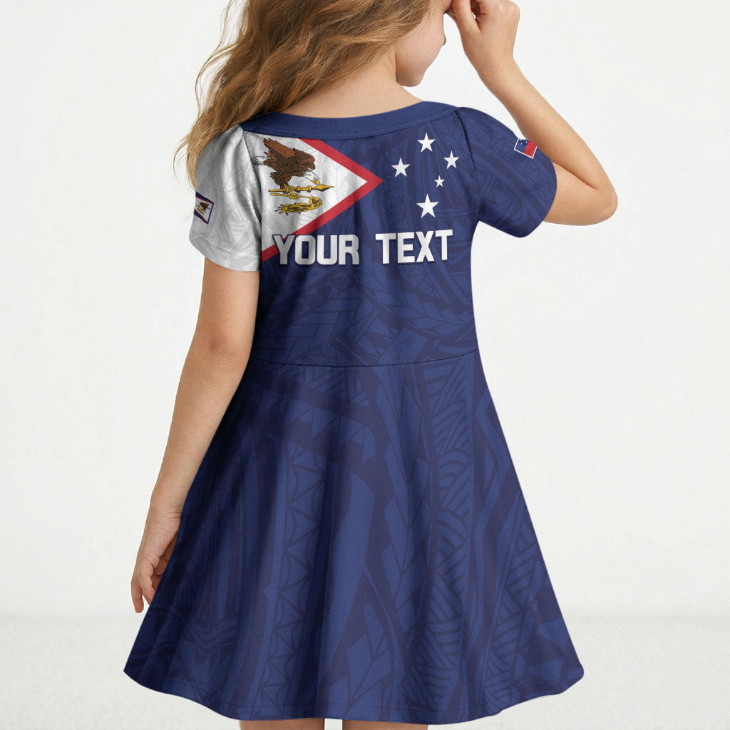 Personalized American Samoa And Samoa Kid Short Sleeve Dress Together We Grow