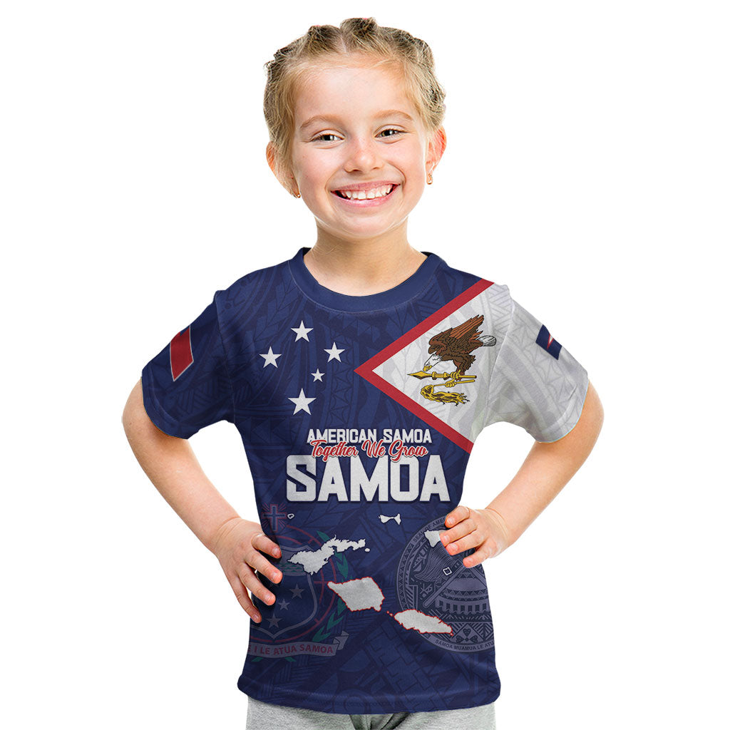 Personalized American Samoa And Samoa Kid T Shirt Together We Grow
