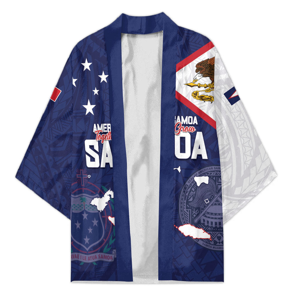 Personalized American Samoa And Samoa Kimono Together We Grow