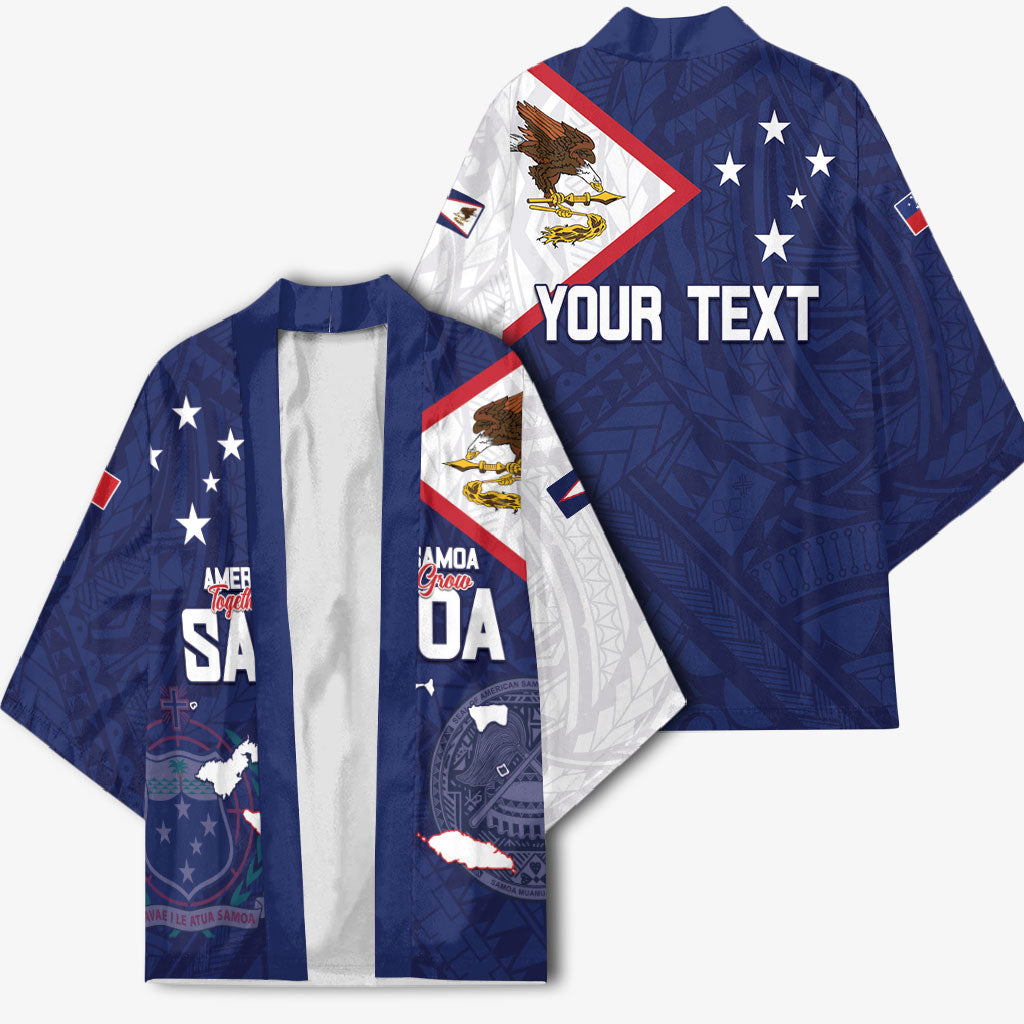 Personalized American Samoa And Samoa Kimono Together We Grow