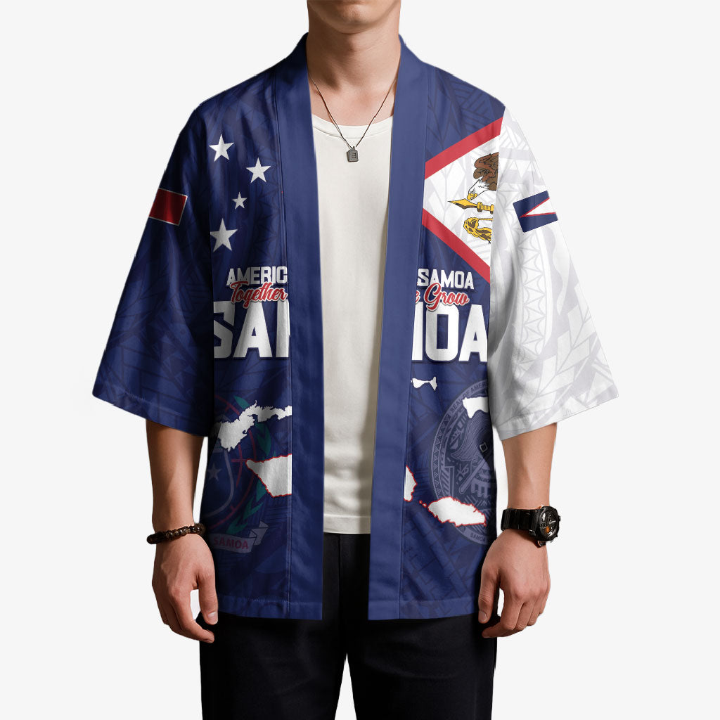 Personalized American Samoa And Samoa Kimono Together We Grow
