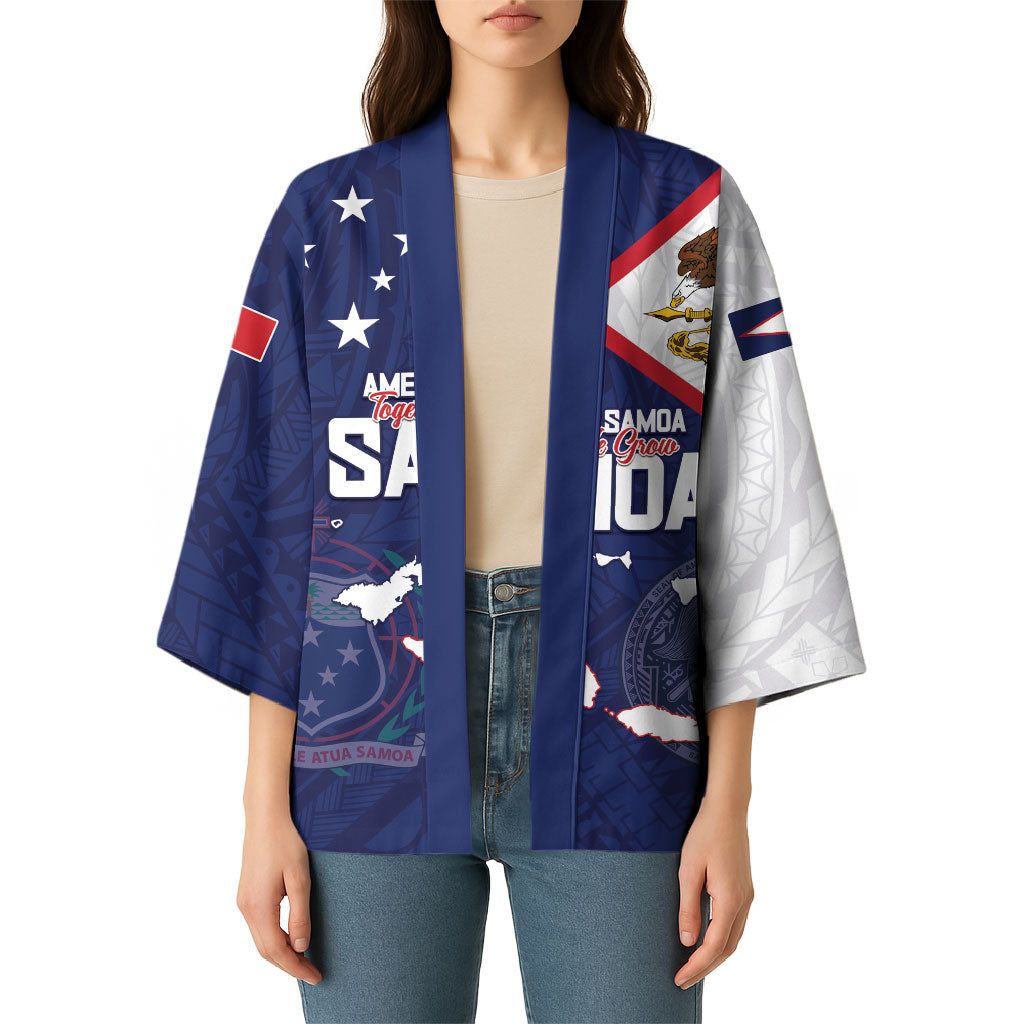 Personalized American Samoa And Samoa Kimono Together We Grow