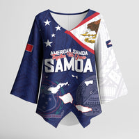 Personalized American Samoa And Samoa Kimono Sleeve Blouse Together We Grow