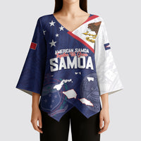 Personalized American Samoa And Samoa Kimono Sleeve Blouse Together We Grow