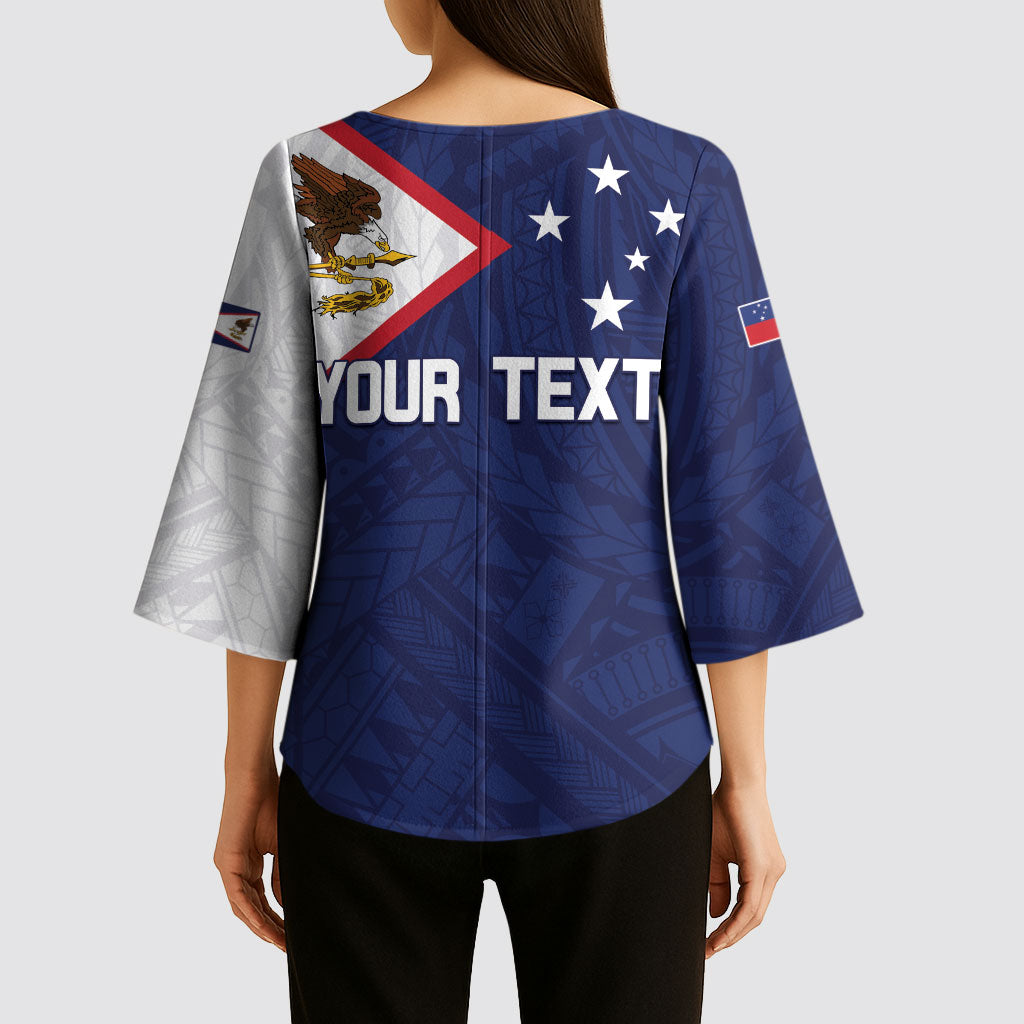 Personalized American Samoa And Samoa Kimono Sleeve Blouse Together We Grow