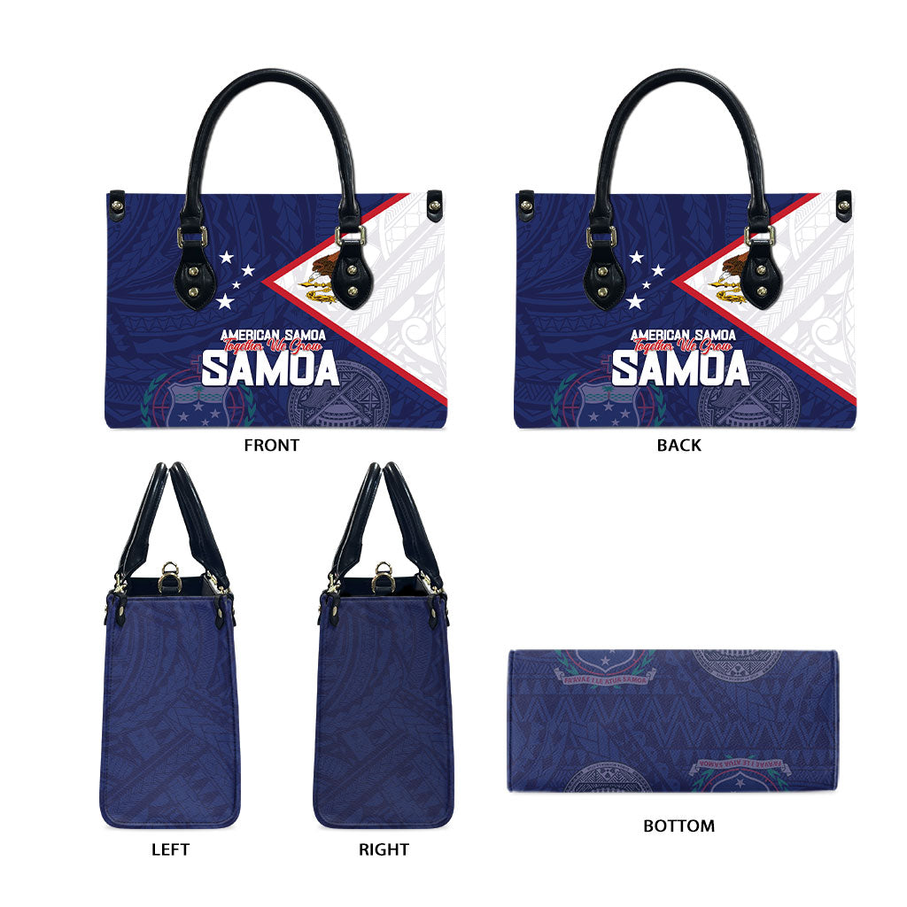 American Samoa And Samoa Leather Bag Together We Grow
