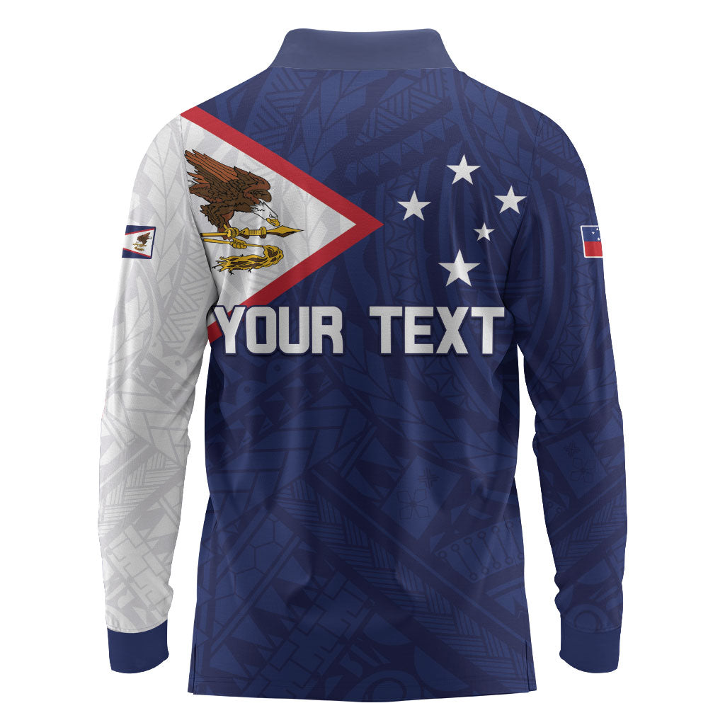 Personalized American Samoa And Samoa Long Sleeve Polo Shirt Together We Grow