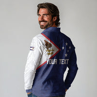Personalized American Samoa And Samoa Long Sleeve Polo Shirt Together We Grow