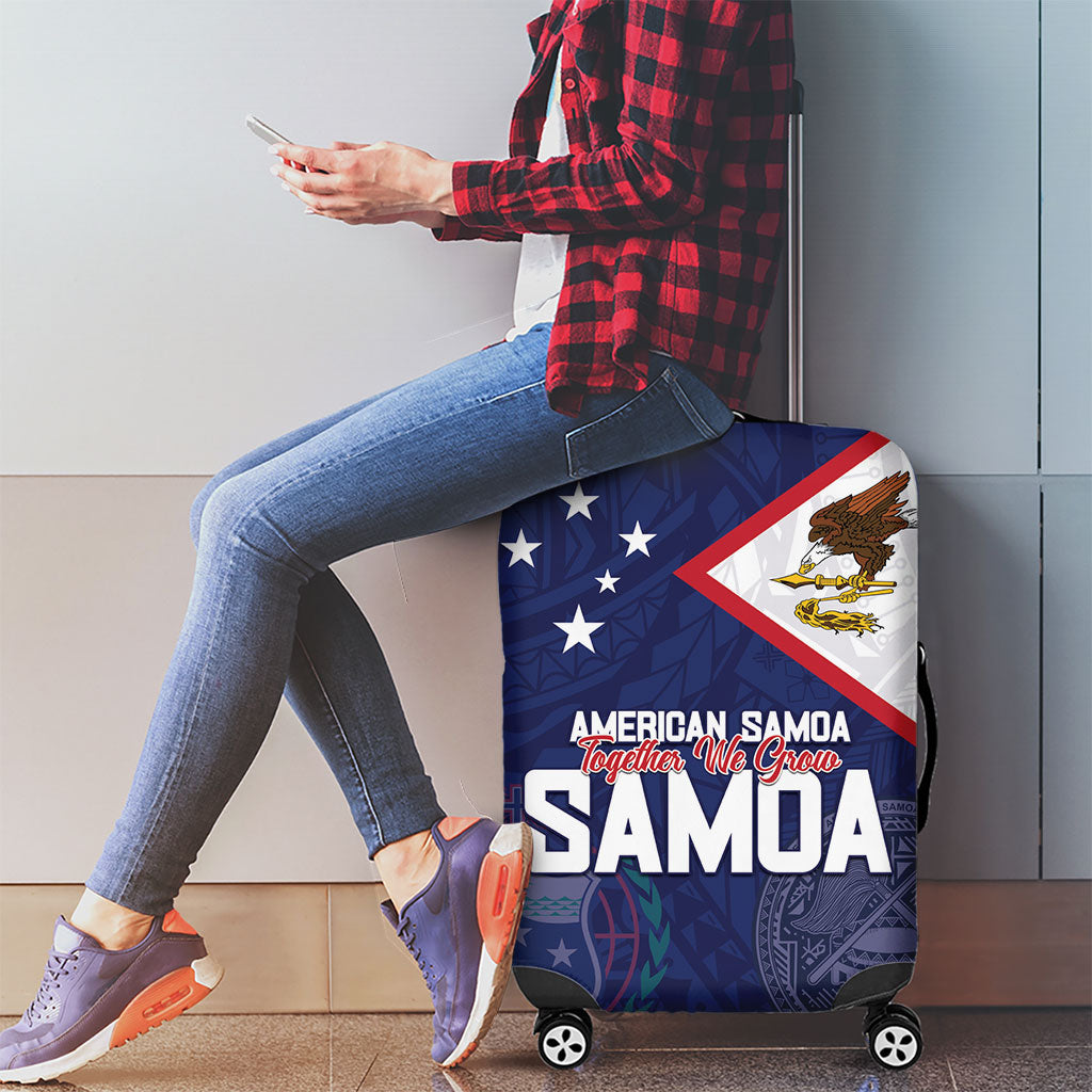 American Samoa And Samoa Luggage Cover Together We Grow