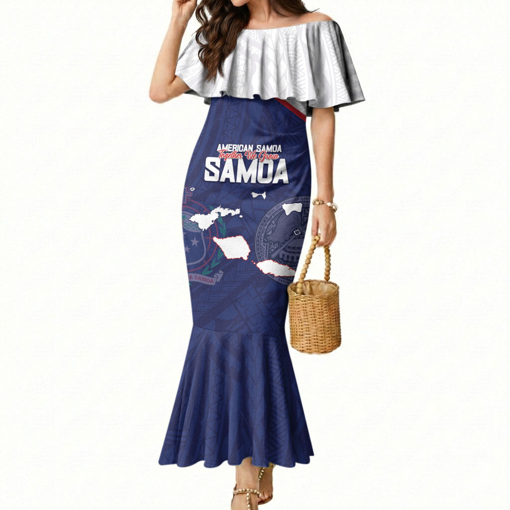 Personalized American Samoa And Samoa Mermaid Dress Together We Grow