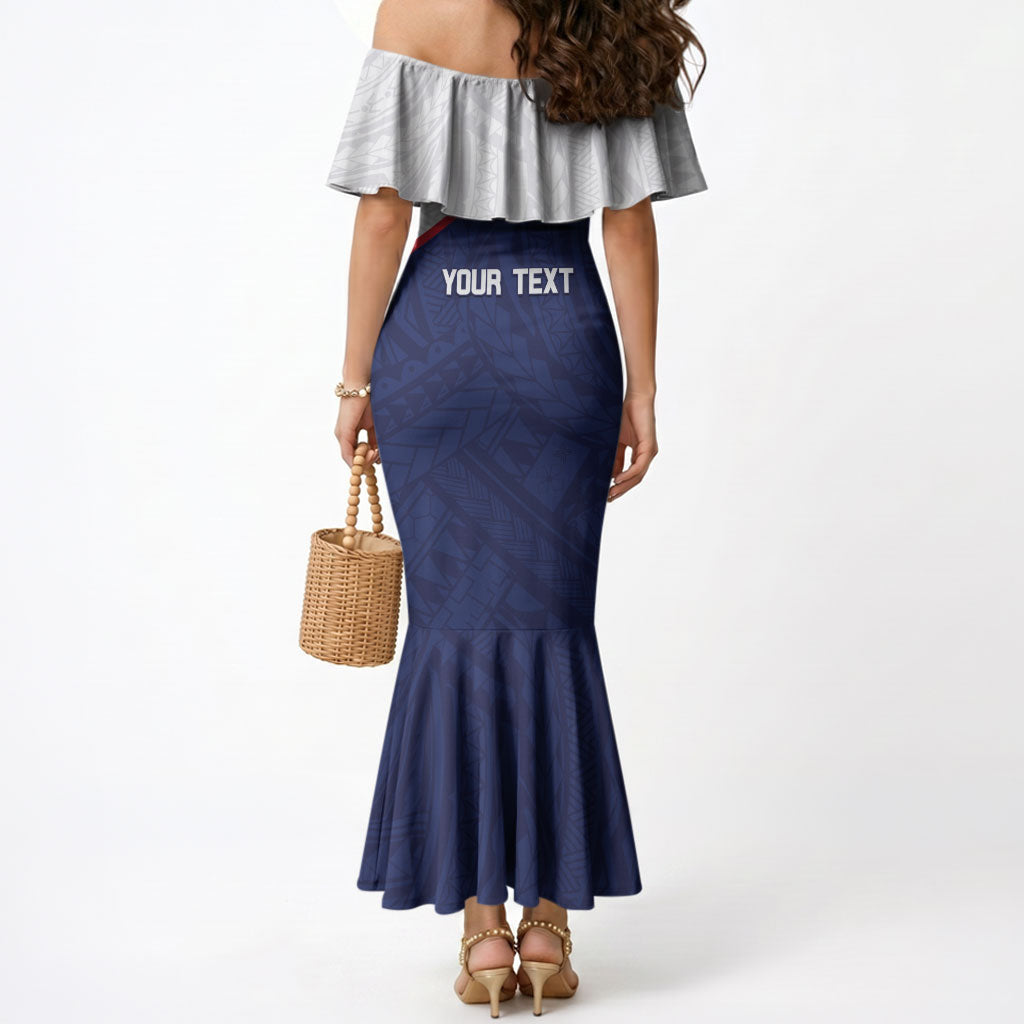 Personalized American Samoa And Samoa Mermaid Dress Together We Grow