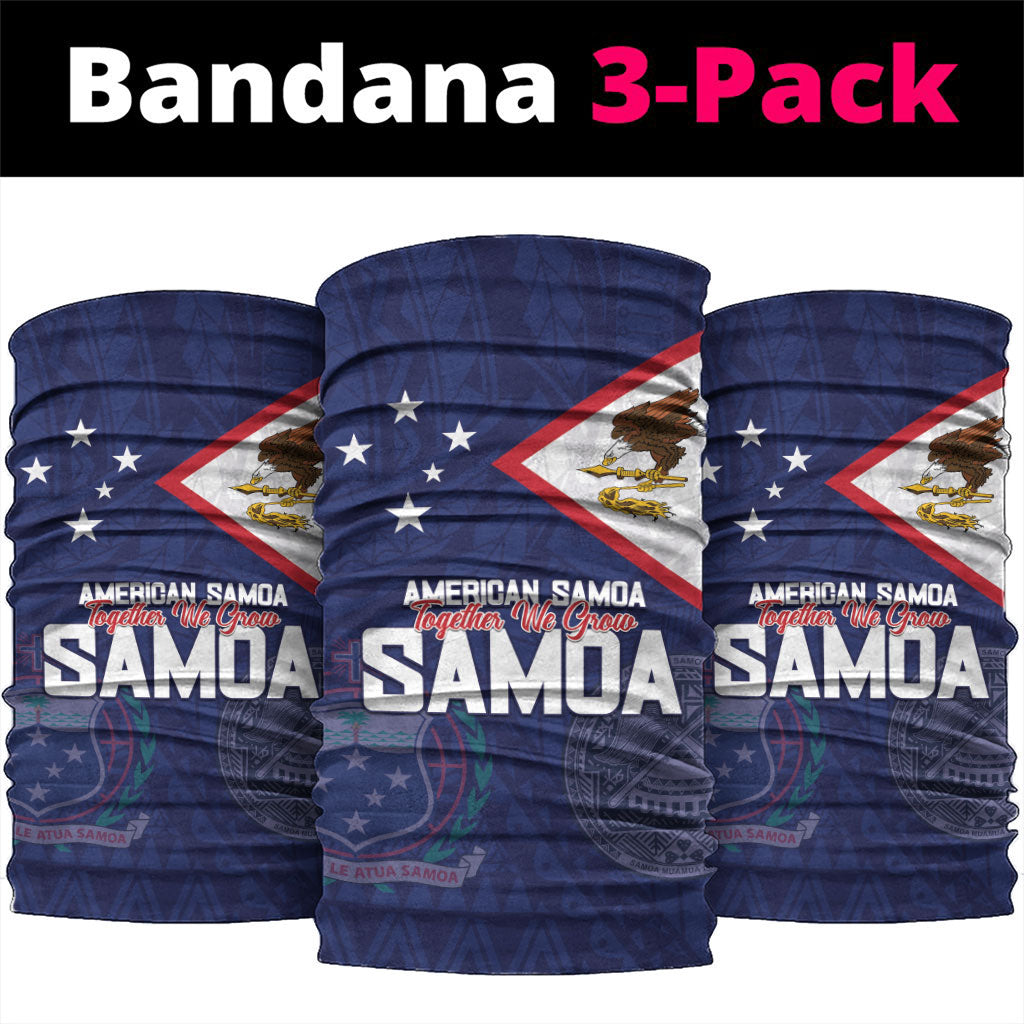 American Samoa And Samoa Neck Gaiter Together We Grow