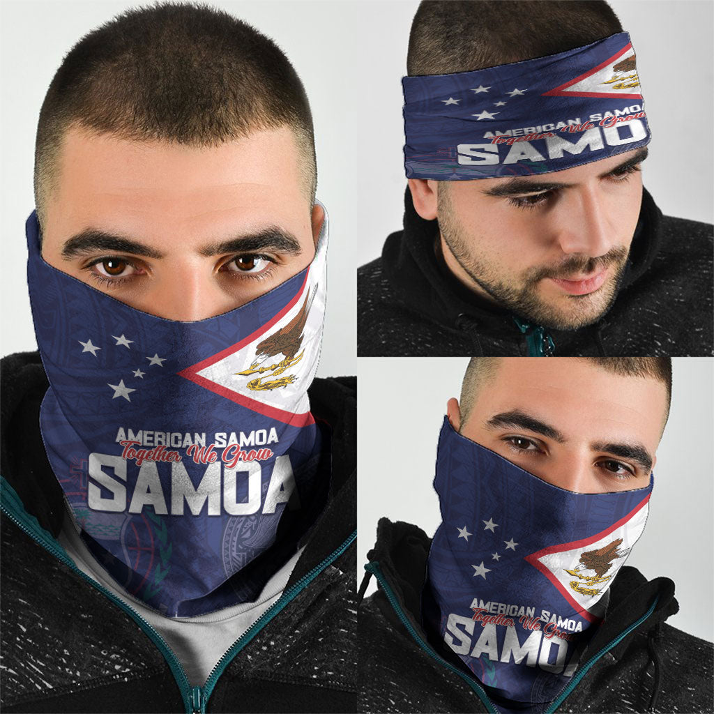 American Samoa And Samoa Neck Gaiter Together We Grow