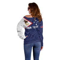 Personalized American Samoa And Samoa Off Shoulder Sweater Together We Grow