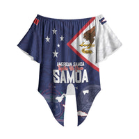 Personalized American Samoa And Samoa Off Shoulder Wrap Waist Top Together We Grow