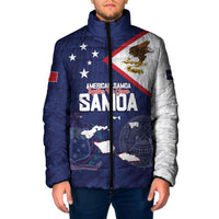 Personalized American Samoa And Samoa Padded Jacket Together We Grow