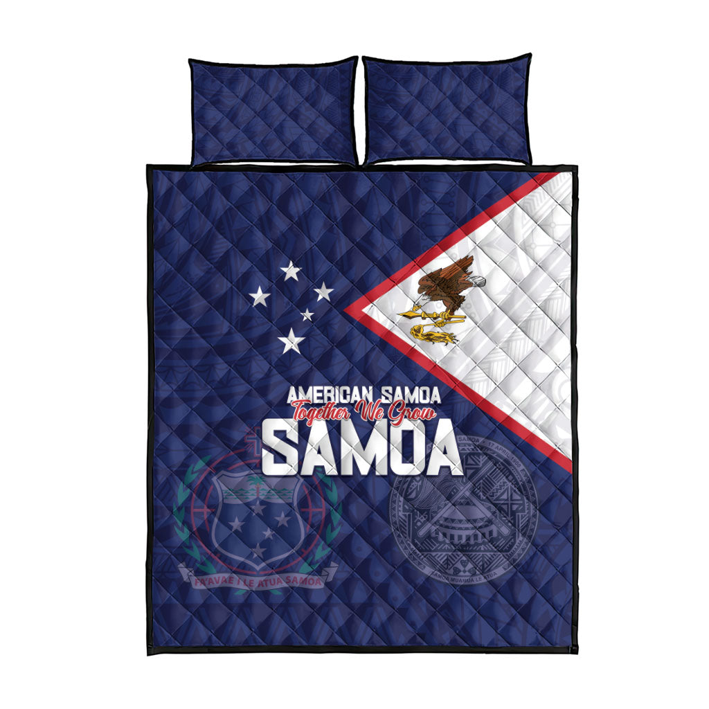 American Samoa And Samoa Quilt Bed Set Together We Grow